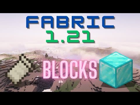 Fabric 1.21.1 Modding Tutorial - Blocks
