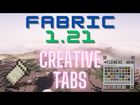 Fabric 1.21.1 Modding Tutorial - Creative Tabs
