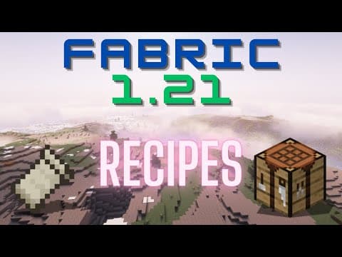 Fabric 1.21.1 Modding Tutorial - Recipes